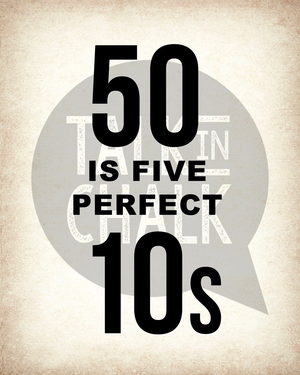 50th Birthday PRINTABLE Sign Pack - Set of 4 Signs, Instant Download