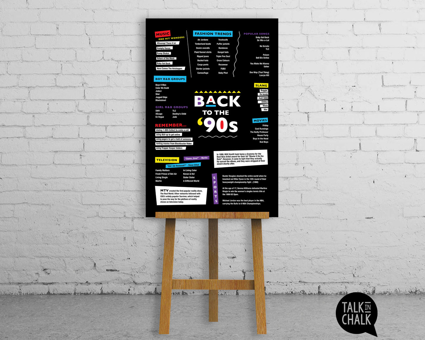 Back to the 90s Printable Poster - MARTIN, Nineties Hip Hop themed Party Decor, 30th Birthday Gift