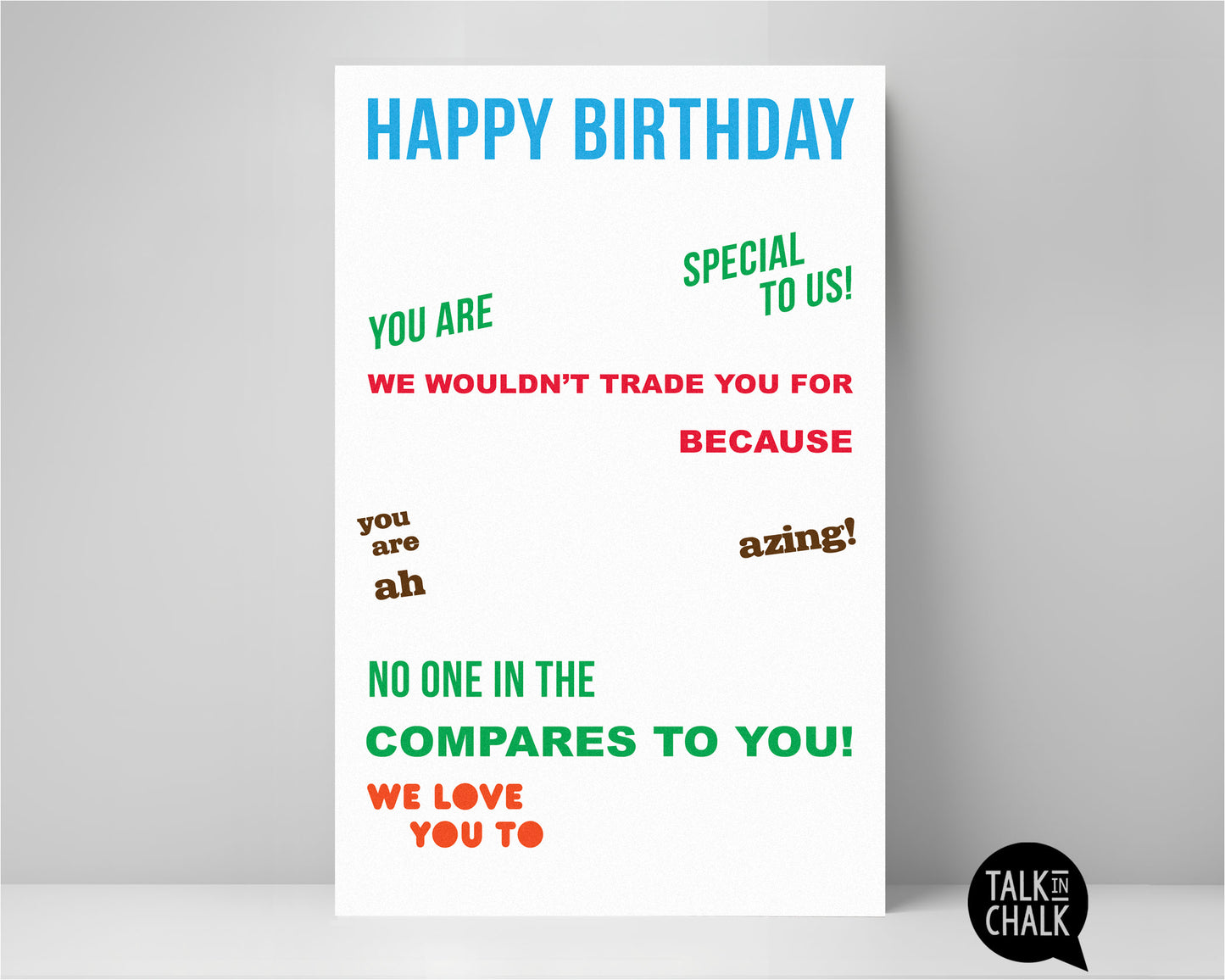 Happy Birthday Candy Gram PRINTABLE 11x17 Poster | Fun Birthday Gift Idea for Kids, Teens, & Adults