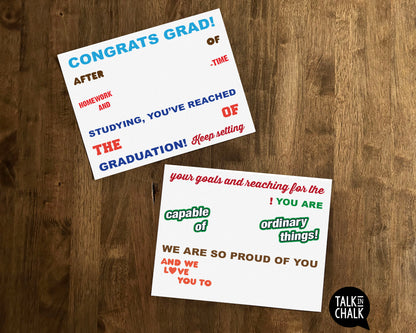 Congrats GRAD Candy Gram PRINTABLE 11x17 Poster | DIY Congratulations Card for Son, Daughter