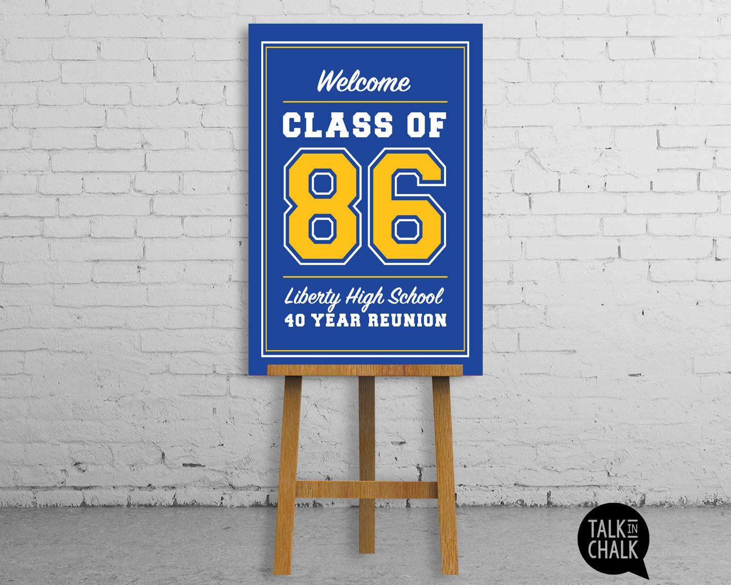 Customized Class of 1986, 40 Year Reunion Printable Poster