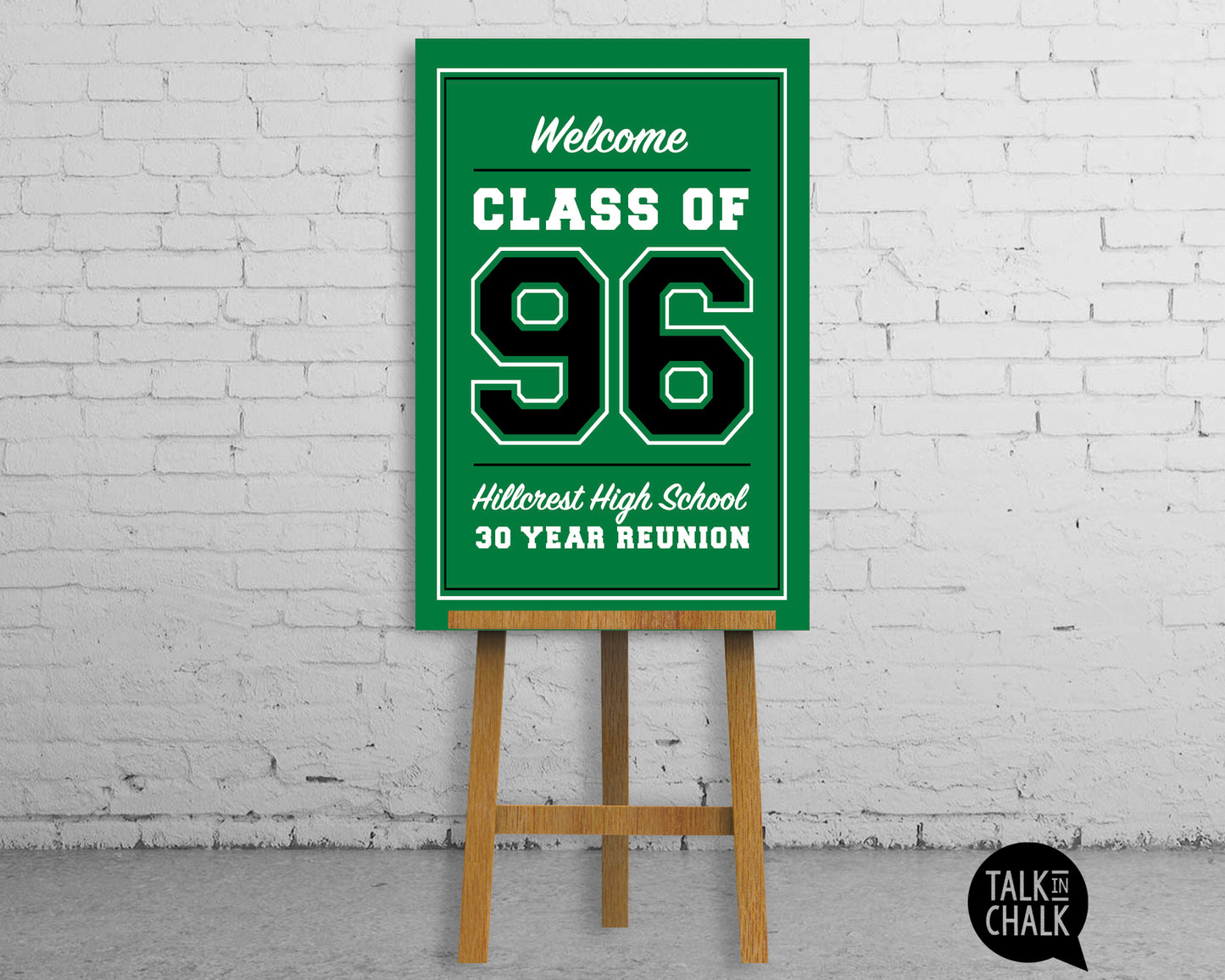 Customized Class of 1996, 30 Year Reunion Printable Poster