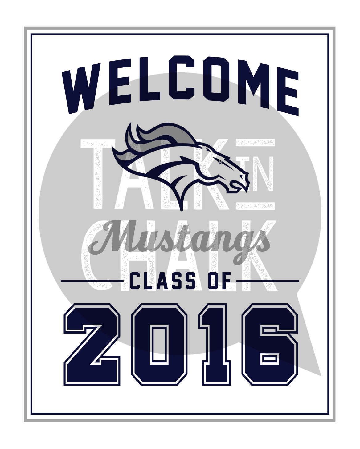 Custom Class Reunion Printable Poster with School Logo and Colors