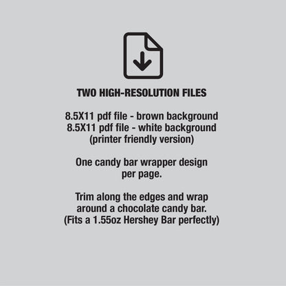 Funny 18th Birthday Printable Wrapper for Chocolate Candy Bar, Birthday Card Alternative