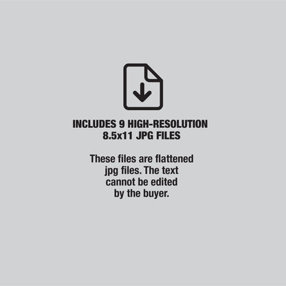 18th Birthday PRINTABLE Sign Pack - Bundle, Set of 9 Signs, Easy to Print, Instant Download