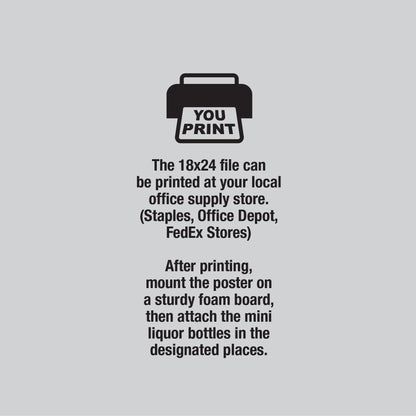 Happy Birthday Best Friend Candy Gram PRINTABLE Poster, Fun Birthday Gift Idea for Bestie